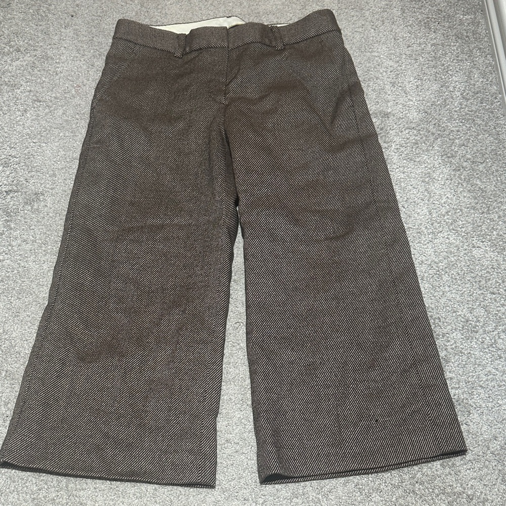Theory Brown Ankle Cropped Pants
